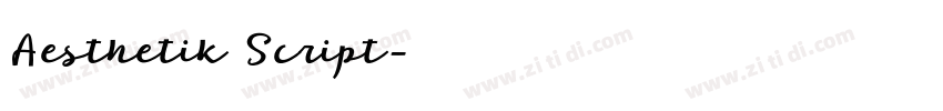 Aesthetik Script字体转换